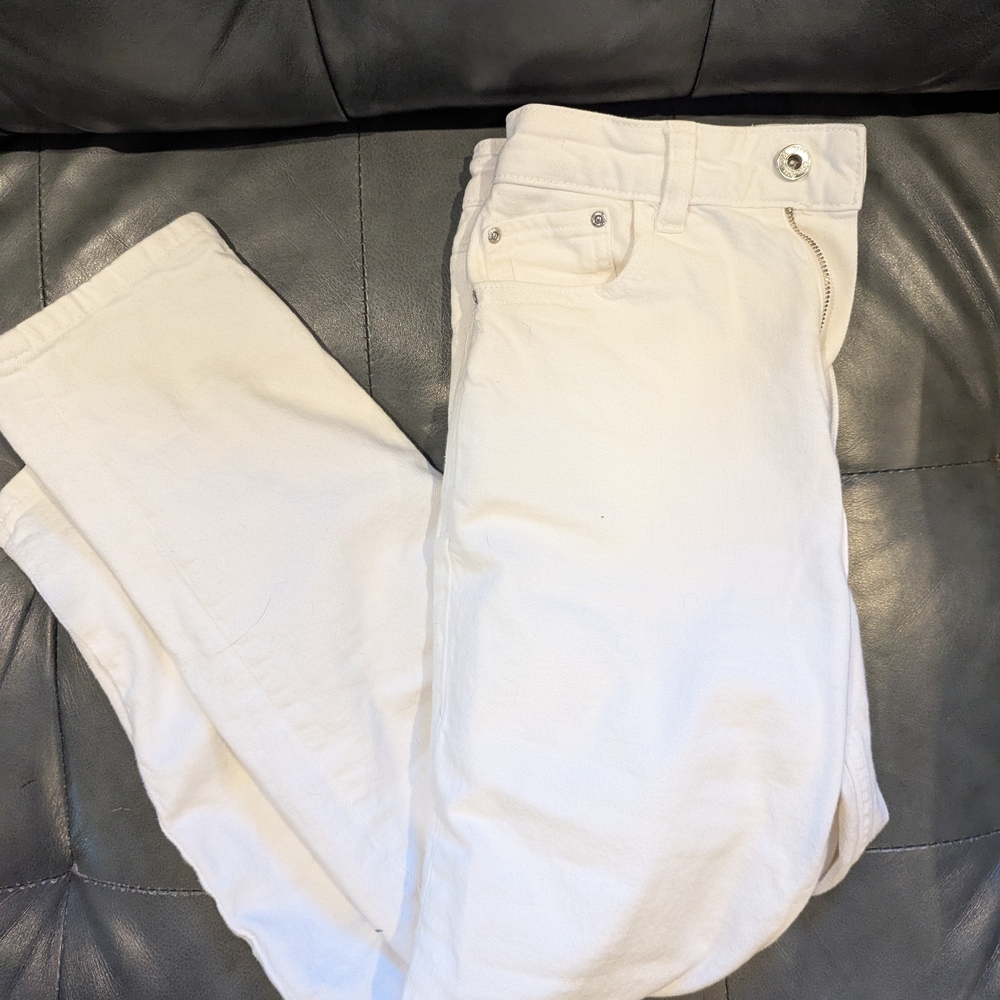 Women's White Zara Jeans